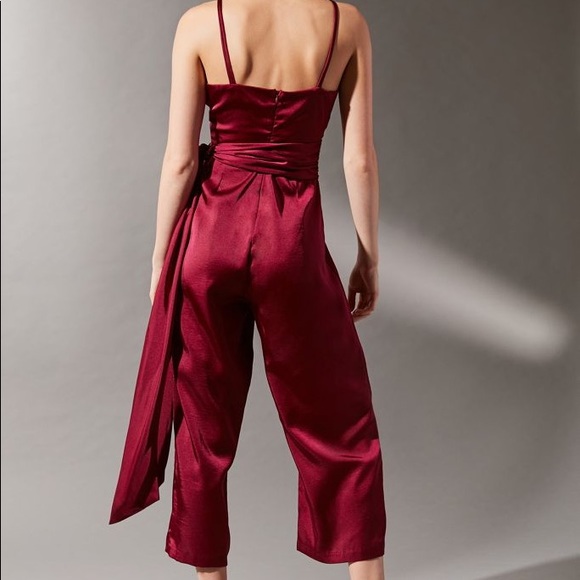 Satin purple jumpsuit Urban Outfitters - Picture 2 of 3
